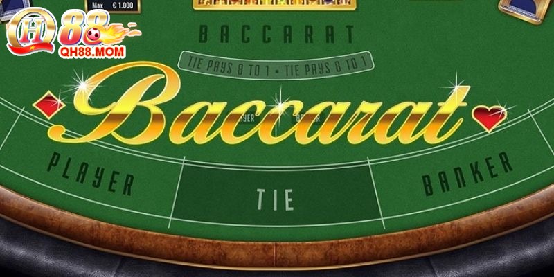 Baccarat luôn nằm trong top các game Casino QH88 nhất định phải thử sức